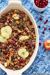 Quinoa stuffing with Apple, Sweet potato& hazelnuts