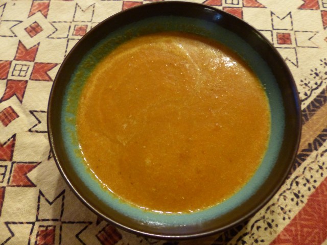 Roasted Red Pepper Soup prepared by Lindsey Thompson 