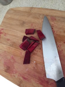 chopped beets