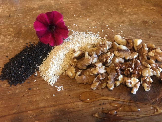 Sesame:walnut balls ingredients .JPG